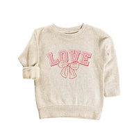 Vintage Love Baby Bodysuit, Cute Girls Bow Valentine’s Day Outfit