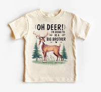 Oh Deer I’m Going to Be a Big Brother Baby Bodysuit