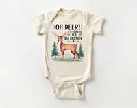 Oh Deer I’m Going to Be a Big Brother Baby Bodysuit