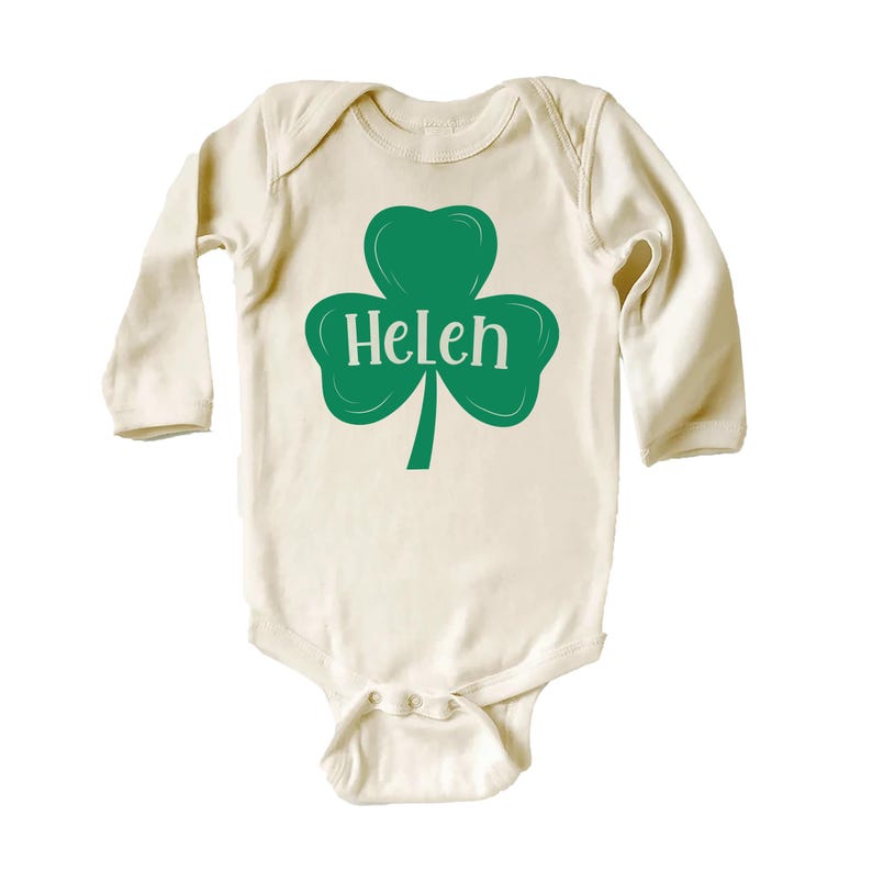 Personalized St. Patrick's Day Baby Bodysuit, Festive Holiday Gift