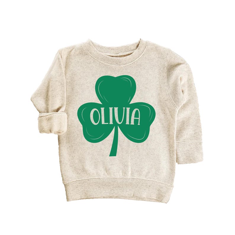 Personalized St. Patrick's Day Baby Sweatshirt, Festive Holiday Gift