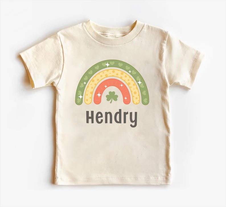 Personalized St. Patrick's Day Baby Sweatshirt, St. Patty's Day Rainbow Baby Outfit