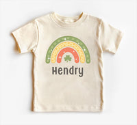 Personalized St. Patrick's Day Baby Shirt, St. Patty's Day Rainbow Baby Outfit