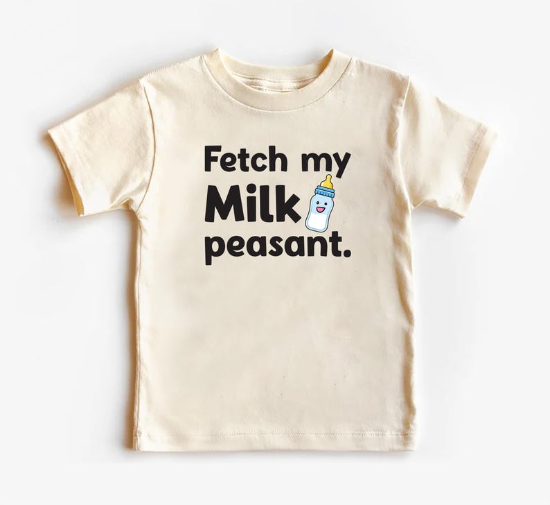 Fetch My Milk Peasant Baby Bodysuit