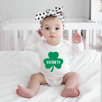 Personalized St. Patrick's Day Baby Sweatshirt, Custom Shamrock Kids Pullover