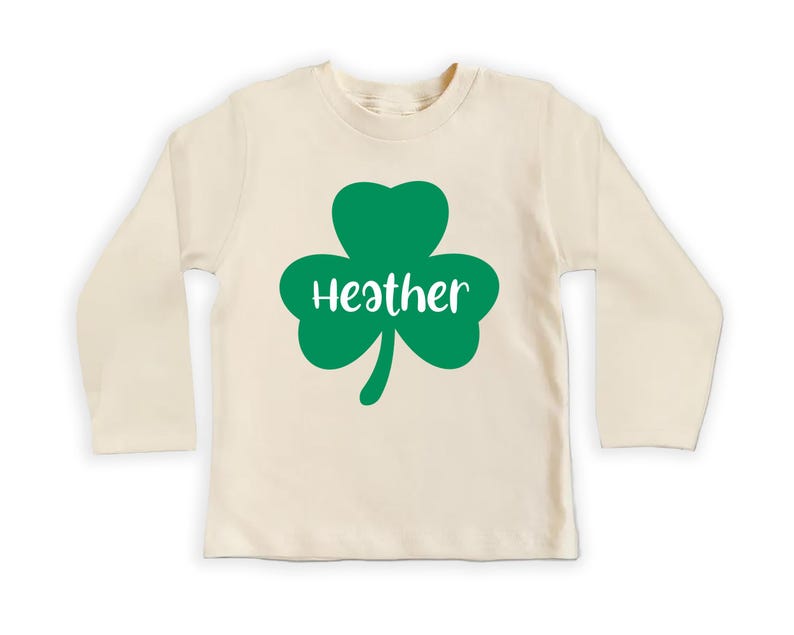 Personalized St. Patrick's Day Baby Sweatshirt, Custom Shamrock Kids Pullover