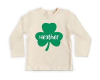 Personalized St. Patrick's Day Baby Sweatshirt, Custom Shamrock Kids Pullover