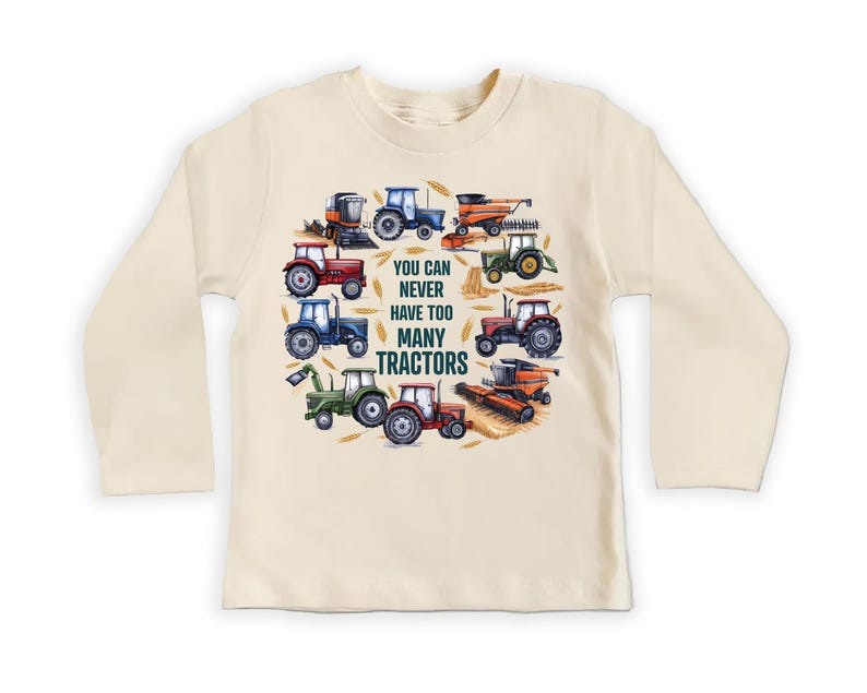 You Can Never Have Too Many Tractors Baby Bodysuit, Tractor Outfit