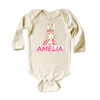 Personalized Easter Bunny Baby Bodysuit, Adorable Bunny Gift