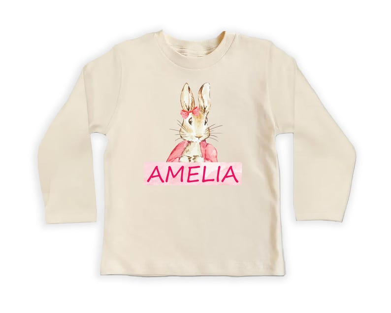 Personalized Easter Bunny Baby Bodysuit, Adorable Bunny Gift