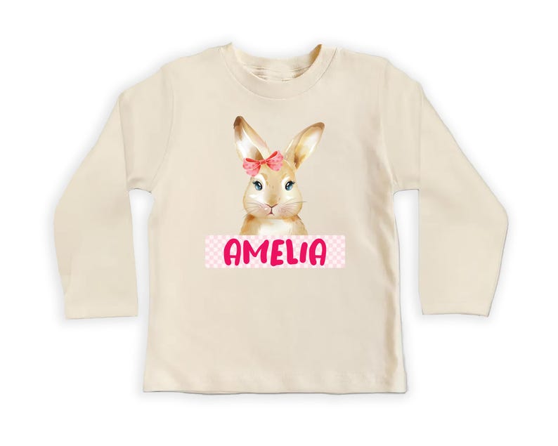 Personalized Easter Bunny Baby Shirt, Adorable Bunny Gift