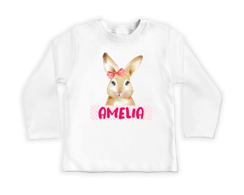 Personalized Easter Bunny Baby Shirt, Adorable Bunny Gift