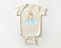 Personalized Boys Easter Baby Bodysuit, Spring Outfit for Boys