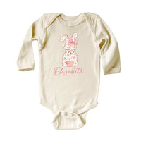 Personalized Girls Easter Baby Sweatshirt, Spring Outfit for Girls