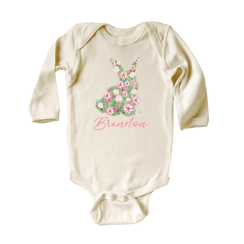 Personalized Girls Easter Baby Sweatshirt, Spring Outfit for Girls