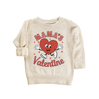 Mama's Valentine Baby Shirt, Retro Valentine Day Kids Outfit