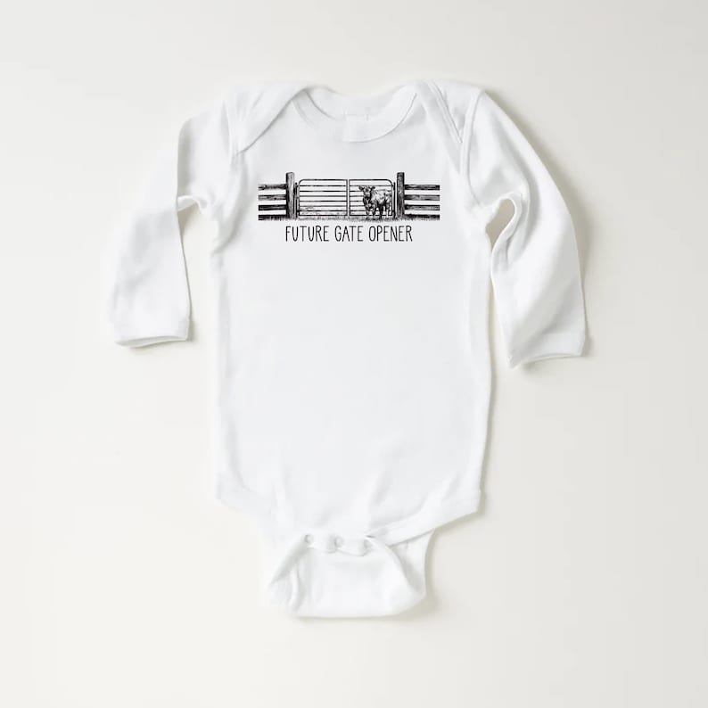 Future Gate Opener Baby Shirt, Cute Country Baby Outfit