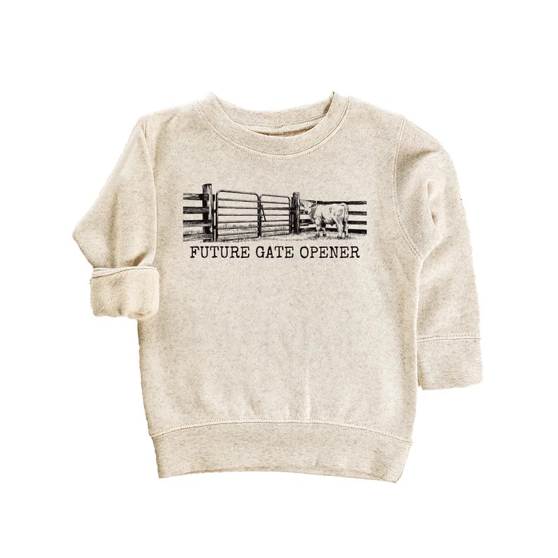 Future Gate Opener Baby Sweatshirt, Cute Country Baby Outfit