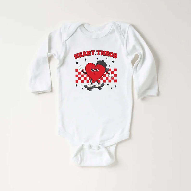 Heart Throb Baby Shirt, Boys Valentine's Outfit - Adorable Kids Gift