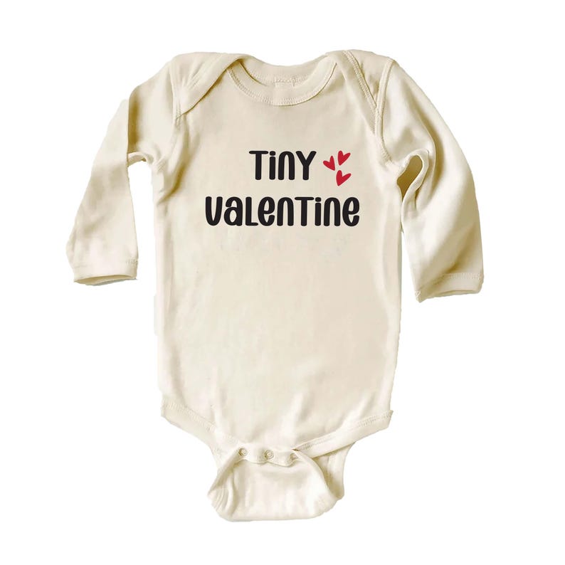 Tiny Valentine Baby Bodysuit, Adorable Valentine's Outfit for Boys and Girls