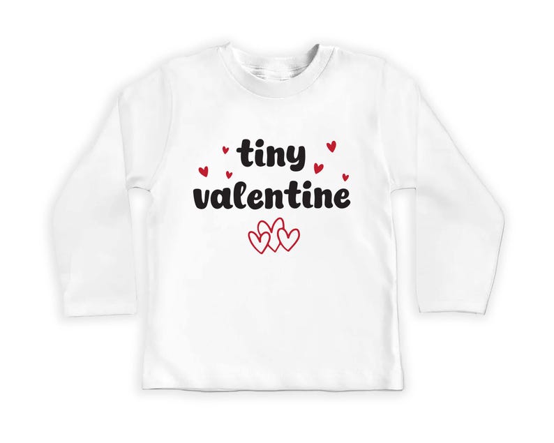 Tiny Valentine Baby Bodysuit, Adorable Valentine's Outfit for Boys and Girls