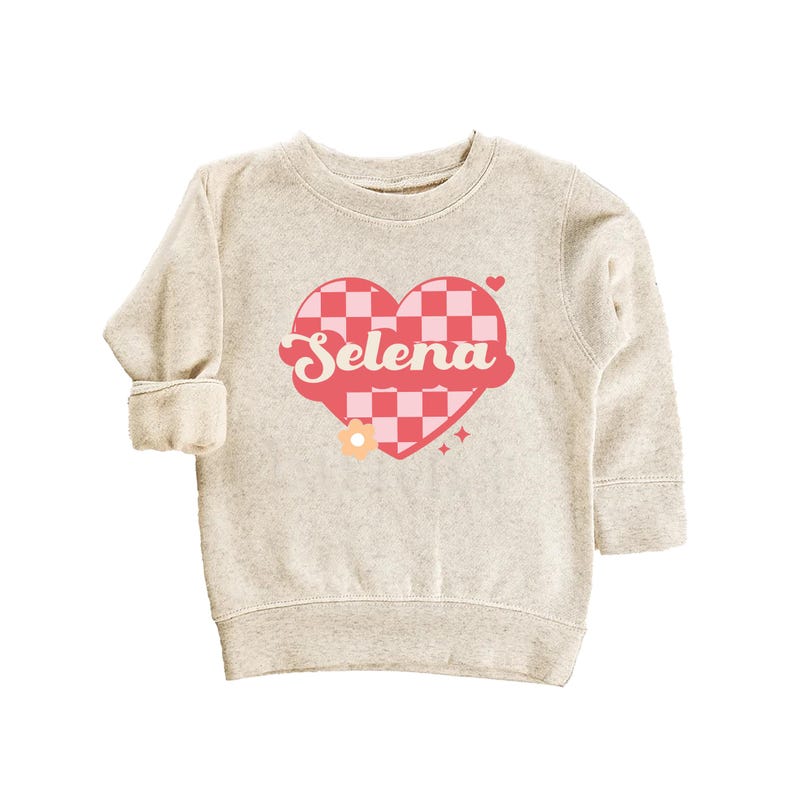 Custom Love Heart Baby Shirt, Adorable Kids Valentine's Outfit Gift