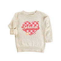 Custom Love Heart Baby Shirt, Adorable Kids Valentine's Outfit Gift