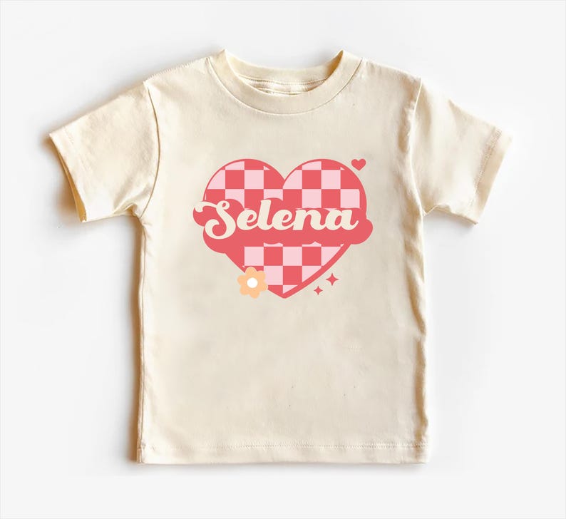 Custom Love Heart Baby Bodysuit, Adorable Kids Valentine's Outfit Gift