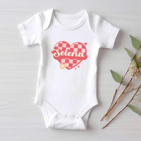 Custom Love Heart Baby Sweatshirt, Adorable Kids Valentine's Outfit Gift