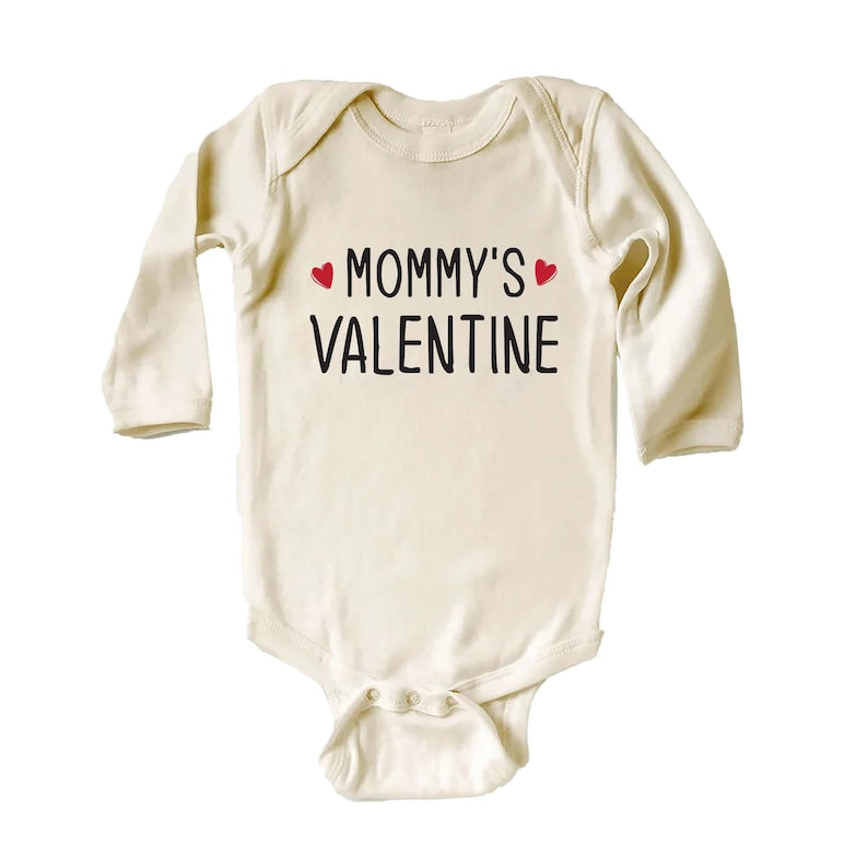 Mommy's Valentine Baby Shirt, Adorable Valentine's Outfit for Boys and Girls