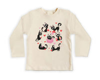 Black Cat Valentine's Day Baby Bodysuit, Adorable Valentine's Day Gift