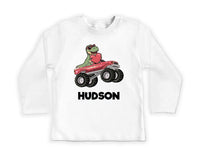 Personalized Dino Valentine Baby Sweatshirt, Cute Dinosaur Kids Gift