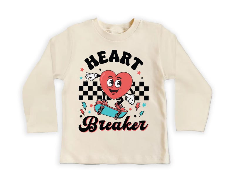 Heart Breaker Valentine Baby Shirt, Boys Valentine’s Day Outfit