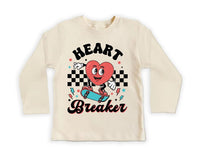 Heart Breaker Valentine Baby Bodysuit, Boys Valentine’s Day Outfit