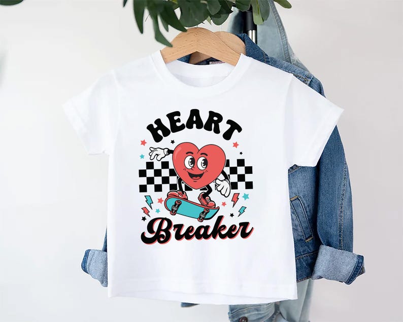 Heart Breaker Valentine Baby Shirt, Boys Valentine’s Day Outfit