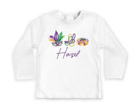 Mardi Gras Baby Bodysuit, Adorable Mardi Gras Parade Outfit for Boys and Girls