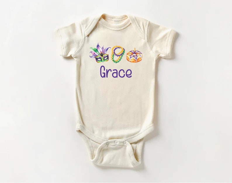 Mardi Gras Baby Shirt, Adorable Mardi Gras Parade Outfit for Boys and Girls