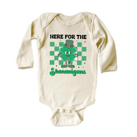 St. Patrick's Day Baby Bodysuit, Four Leaf Clover Kids Outfit for St. Paddy’s Day