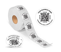 1000 Labels on Roll, Premium Gloss Waterproof Labels