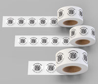 1000 Labels on Roll, Premium Gloss Waterproof Labels