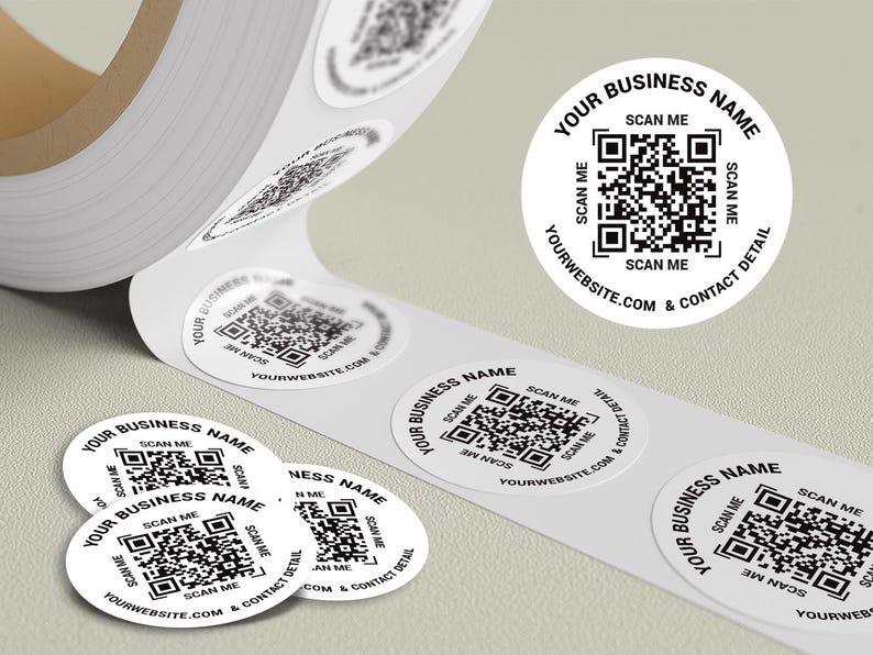 1000 Labels on Roll, Premium Gloss Waterproof Labels