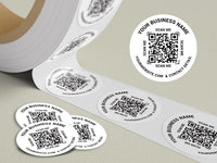 1000 Labels on Roll, Premium Gloss Waterproof Labels