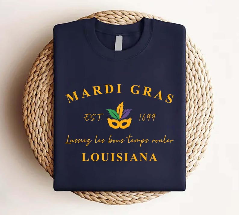 Mardi Gras Short Sleeve T-Shirt, Mardi Gras Party Gift