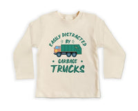 Garbage Truck Baby Bodysuit, Funny Truck Driver Birthday Gift for Boys and Girls