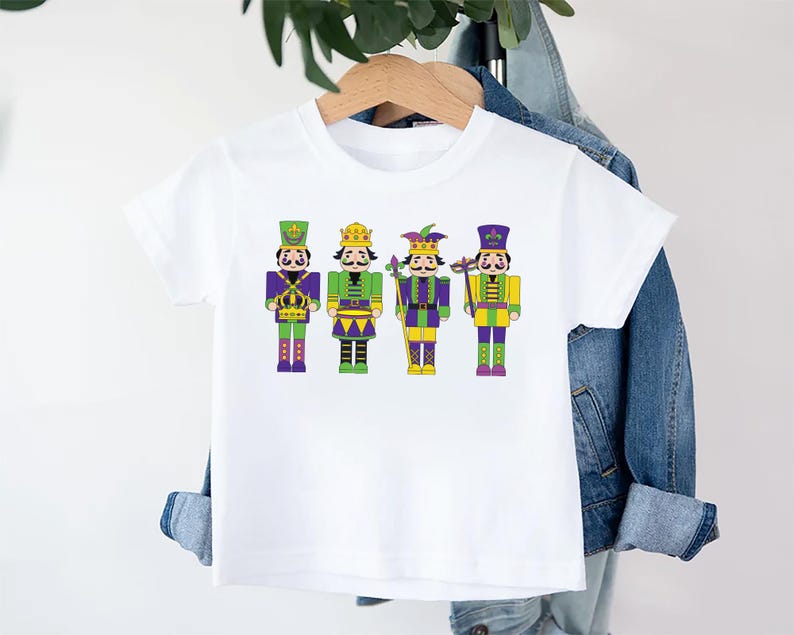 Nutcracker Mardi Gras Baby Shirt, Adorable Mardi Gras Kids Outfit Celebrations