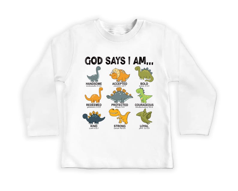 God Says I Am Handsome Baby Bodysuit, Inspirational Kids Outfit