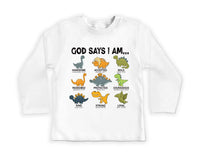 God Says I Am Handsome Baby Bodysuit, Inspirational Kids Outfit