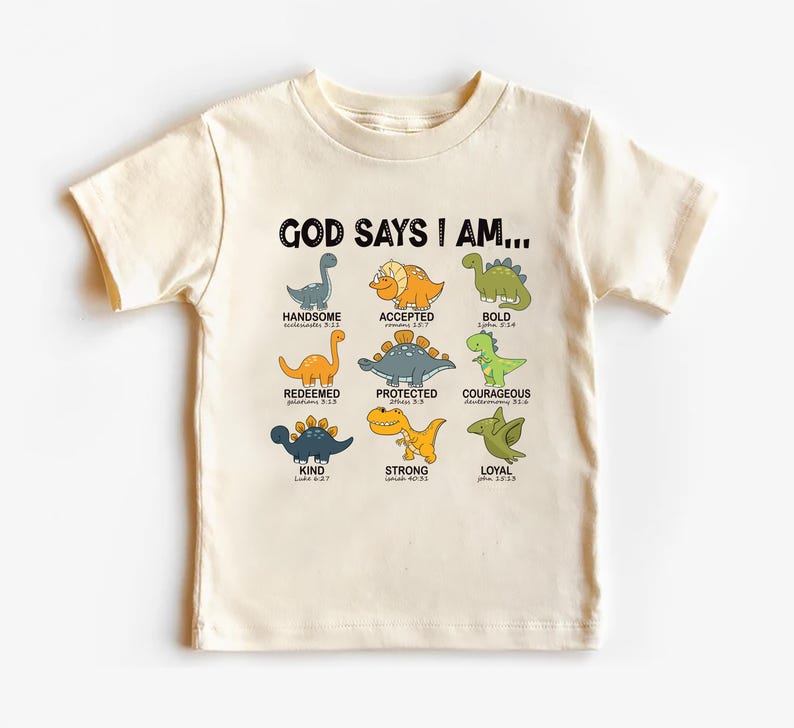 God Says I Am Handsome Baby Bodysuit, Inspirational Kids Outfit