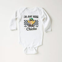 I'm Just Here For The Chicks Baby Sweatshirt, Spring Celebrations