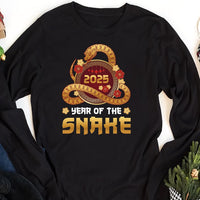 Year of the Snake Long Sleeve Shirt, Chinese New Year 2025 Long Sleeve Shirt